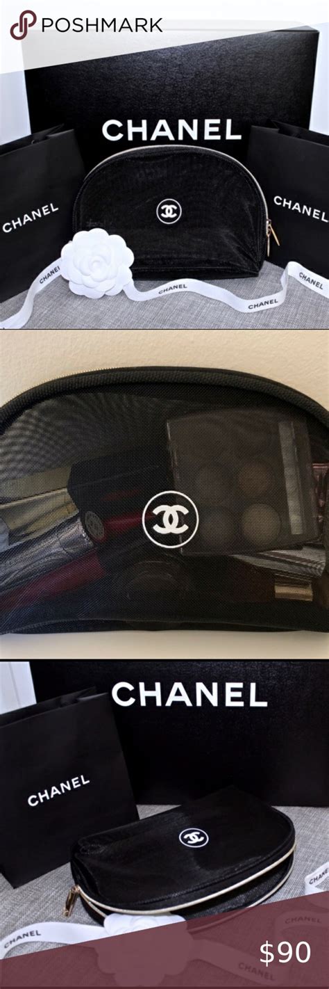 mini makeup pouch chanel|chanel makeup bag 2020.